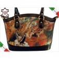 8786 Italienische Handtasche Leder ST TIGRE OL. TM