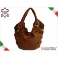 7867 Italienische Damen Handtasche Leder MILL TRECCIA